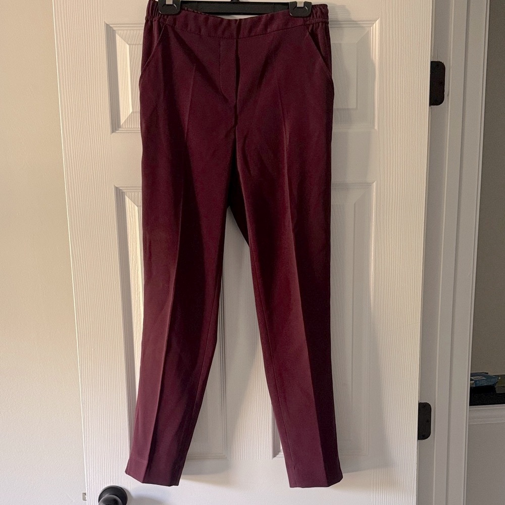 White House Black Market Deep Burgundy Dress Pants
